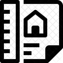 Maison Plan Mesure Icône