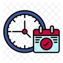 Gestion Del Tiempo Negocios Calendario Icon