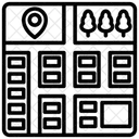 Carte de la ville  Icône