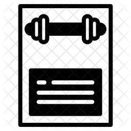 Plan d'entraînement  Icône