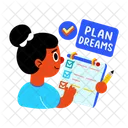 Plan Dreams Schedule Task Icon