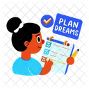 Plan Dreams Schedule Task Icon