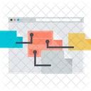 Plan Du Site Hierarchie Organigramme Icône