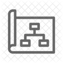 Plan Du Site Reseau Structure Icône