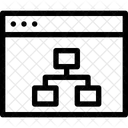 Reseau Plan Du Site Site Web Icône
