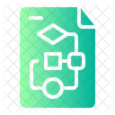 Plan Estrategico Diagrama De Flujo Proceso Icono