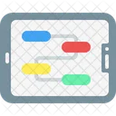 Plan Tablet Business Strategy Icon