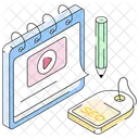 Plan De SEO Calendario Evento Icono