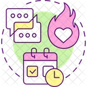 Plan weekly couples meetings  Icon