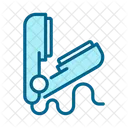 Iconos De Cuidado Del Cabello Color Azul Icono