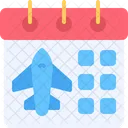 Plane Time And Date Flight Icon