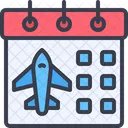 Plane Time And Date Flight Icon