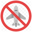 Plane No Flight Icon