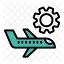 Plane Maintenance Aviation Transportation Icon
