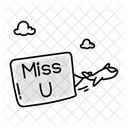 Miss You Doodles Miss You Feeling Alone Icon