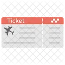 Plane Ticket Trip Icon