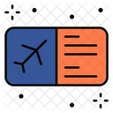 항공권 항공권 비행기 티켓 아이콘