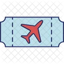 Plane Ticket Ticket Visa Icon