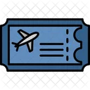 Plane Ticket Boarding Pass Flight Icon