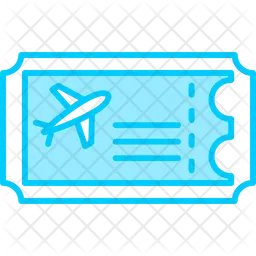 Plane Ticket  Icon