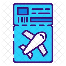 Plane Ticket  Icon