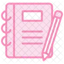 Homework Planner Duotone Line Icone Icon