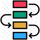 Fluxo De Trabalho Estrutura Esquema Ícone