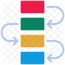 Fluxo De Trabalho Estrutura Esquema Ícone