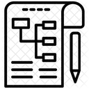 Planejamento Estrategia Plano Ícone