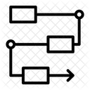 Planejamento Estrategia Fluxo De Trabalho Ícone