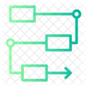 Planejamento Estrategia Fluxo De Trabalho Ícone
