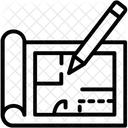 Planejamento De Construcao Mapa Da Casa Projeto De Construcao Ícone