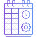 Planejamento De Cronograma Cronograma Gerenciamento De Tempo Ícone