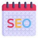 Calendario Planejamento De SEO Lembrete Icon