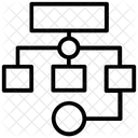 Fluxo De Trabalho Sitemap Rede Ícone