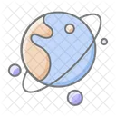 Planet Awesome Lineal Style Icon Science And Innovation Pack Icon