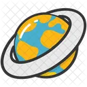 Planet Globe Satellite Icon