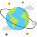 A Earth And Moon Icon