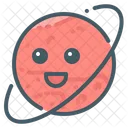 Planet Mars Emoji Icon