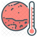 Planet Mars Temperature Icon