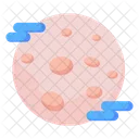 Planet Scary Night Clouds Icon