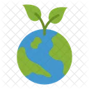 Planet Earth Global Ecology Plant Icon