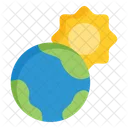 Planet Earth Sun  Icon