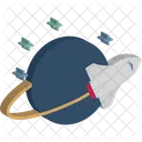 Planet Rocket Shuttle Icon