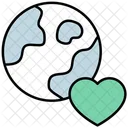 Planet Liebe Liebe Herz Icon