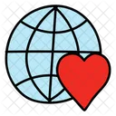 Planetenliebe Globale Liebe Erdenliebe Symbol