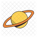 Planet Saturn Astronomy Galaxy Icon