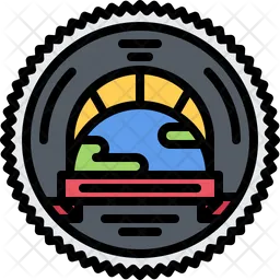 Planet Stamp  Icon