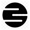 Planet With Line  Icon