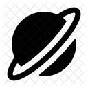 Planet With Ring  Icon